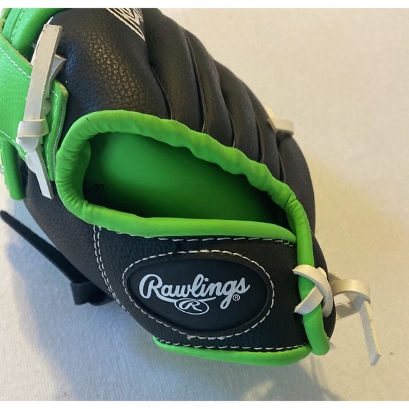 RAWLINGS 9 INCH ( PL90LG)) PLAYERS SERIES - LEFT HAND THROW - GREEN & BLACK - Picture 3 of 6